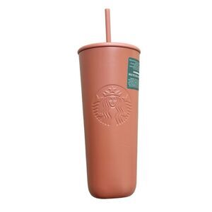 Starbucks 2024 Recycled Terracotta Triangle Tumbler Brown Venti 24oz NWT